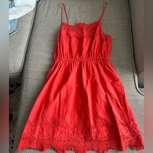 NEW Urban Outfitters Sundress - Lace Coral/Orange